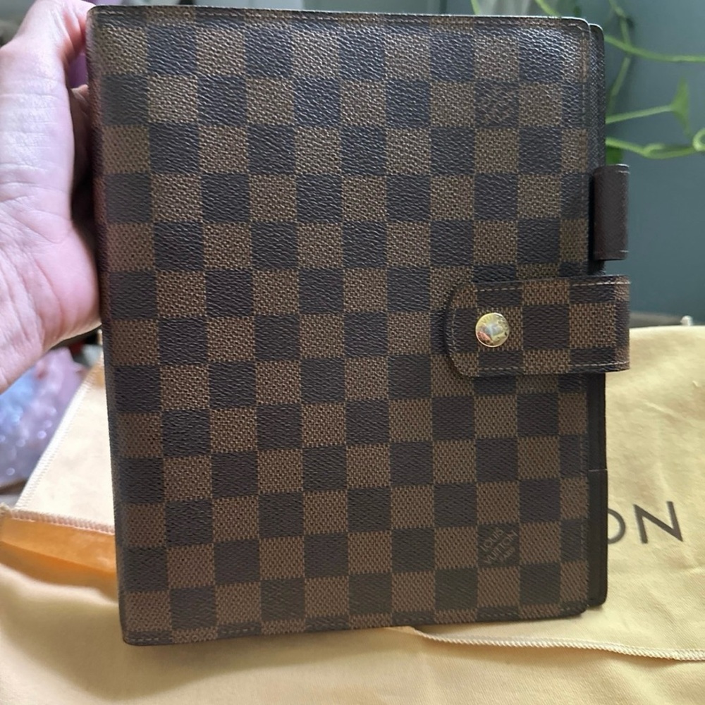 Louis Vuitton Damier Ebene GM Agenda